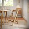 Flash Furniture Holden Commercial Grade Oak Solid Wood Folding Dining Chair, 4PK 4-ZH-8005-3-OAK-GG - alternate 3